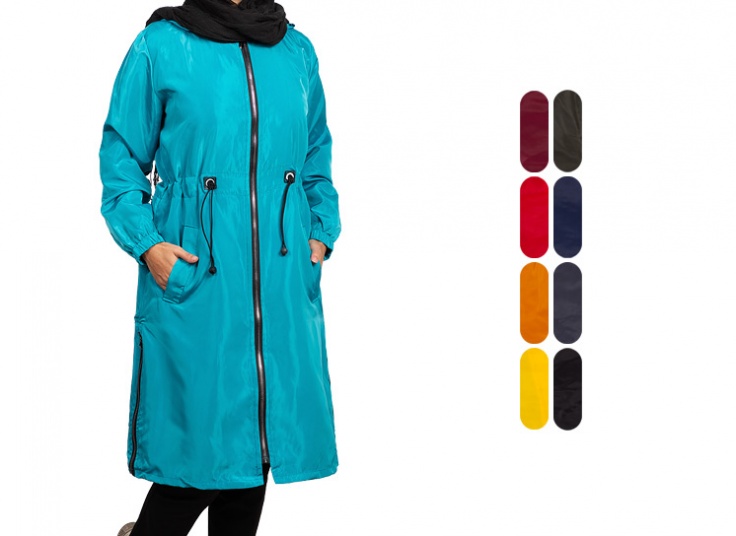 بارانی زنانه کلاه دار