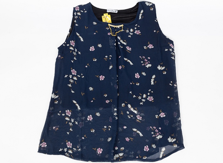 تاپ طرح دار حریر زنانه