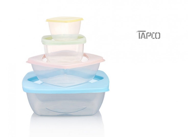 ظرف چهارتکه مربع Tapco