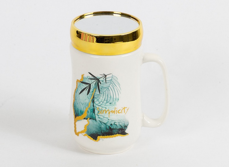 ماگ درب دار آینه ای