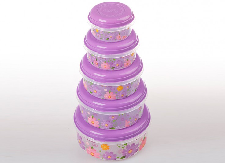 ظرف 5 تکه درب دار Rosy