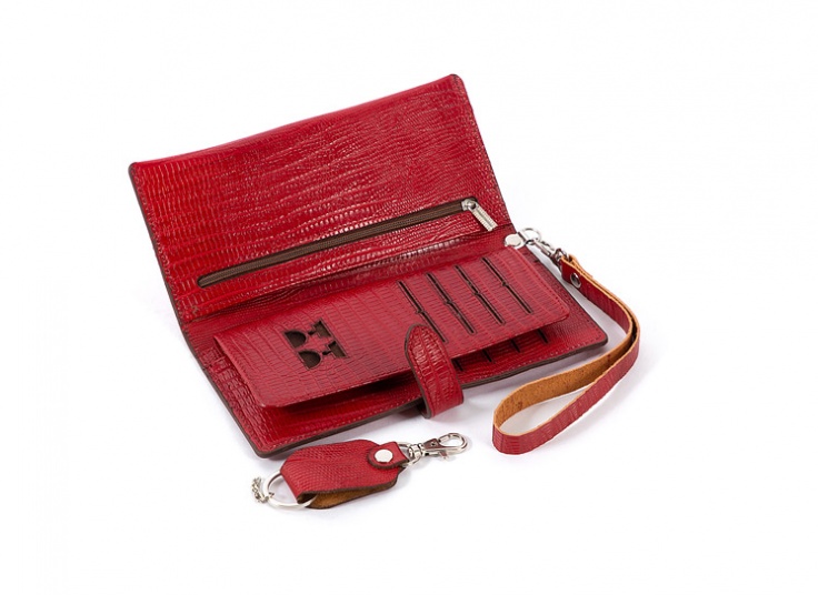 ست کیف پول و جاکلیدی زنانه چرم