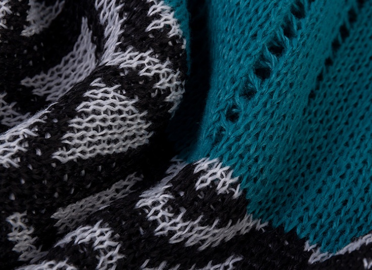 شال بافت زمستانی cribriform