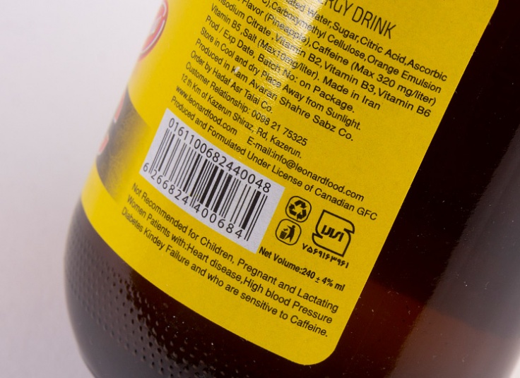 نوشابه انرژی زا ویتامین سی Leonard