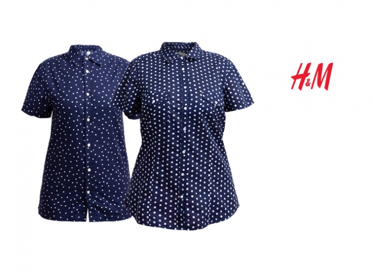 شومیز زنانه خالخالی H&M