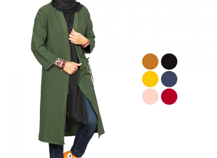 مانتو زنانه تک جیب