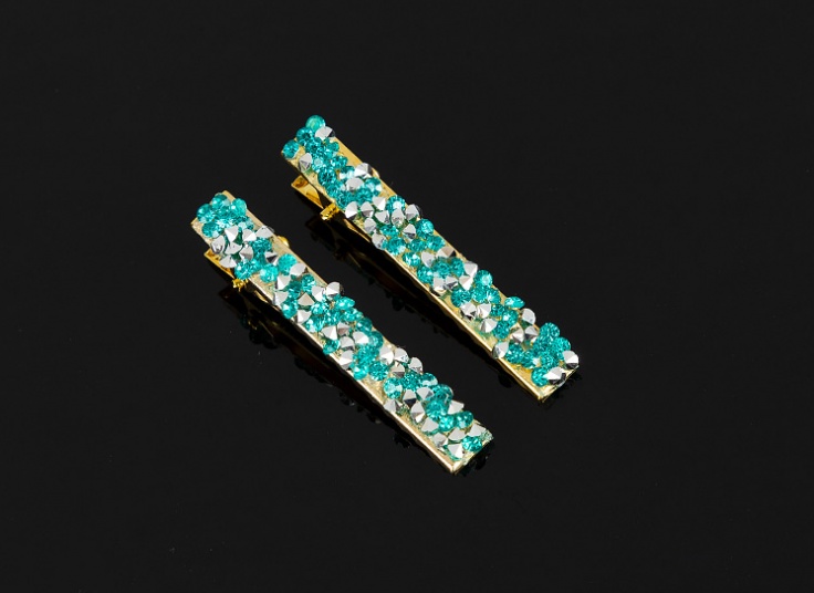 بسته دو عددی گیره مو کریستالی