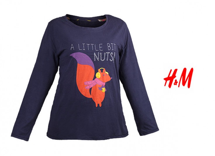 تیشرت طرح دار زنانه HM