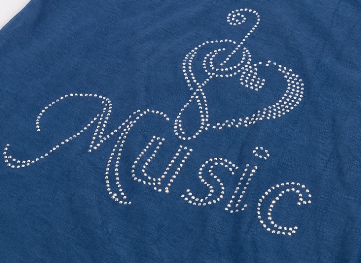 تاپ زنانه طرح Music