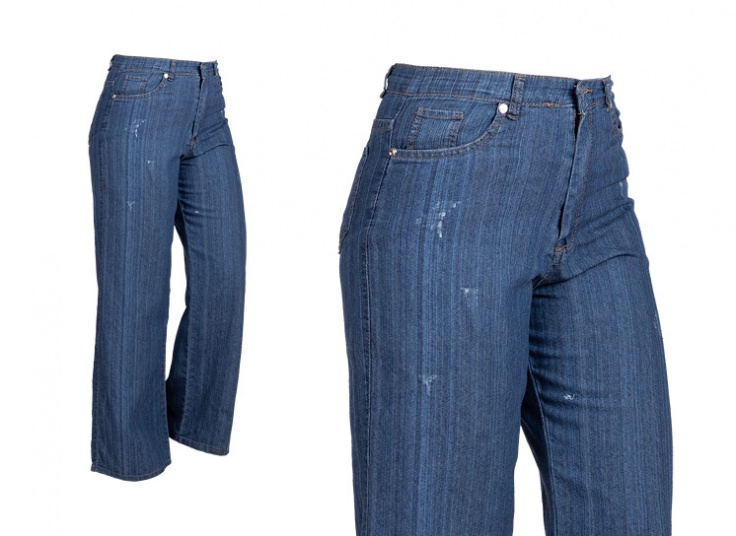 شلوار بگ جین کاغذی زنانه