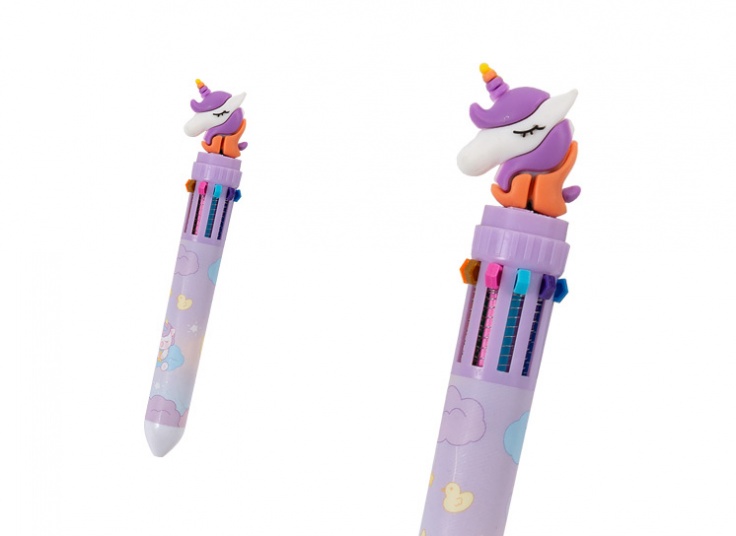 خودکار 10 رنگ طرح Unicorn
