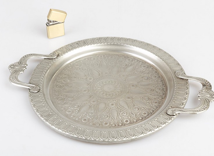 سینی فلزی طرح برجسته