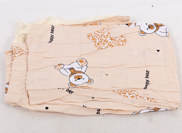 شلوار نخی گلدار PR