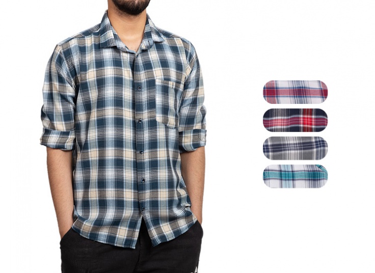 پیراهن چهارخانه مردانه Dandy