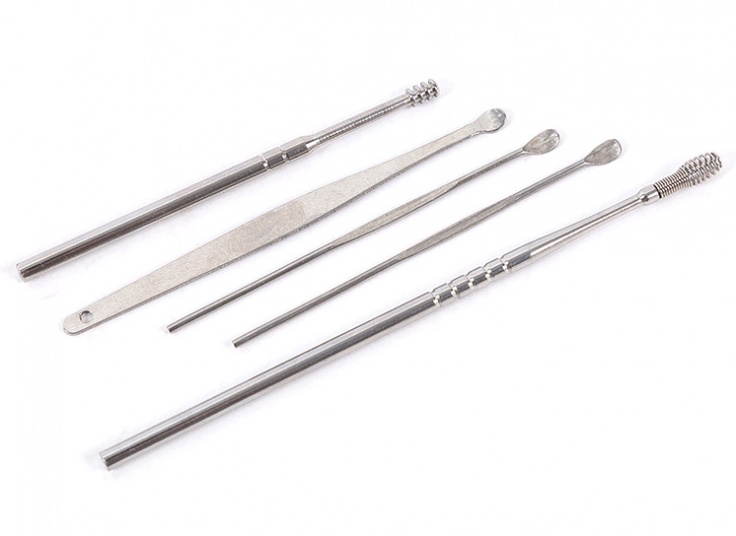 ست گوش پاک کن استیل فنری