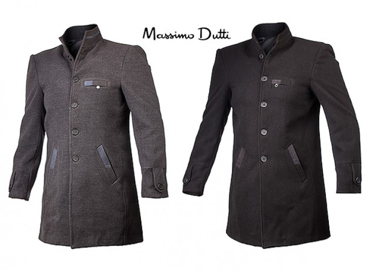 پالتو یقه دیپلمات Massimo Dutti