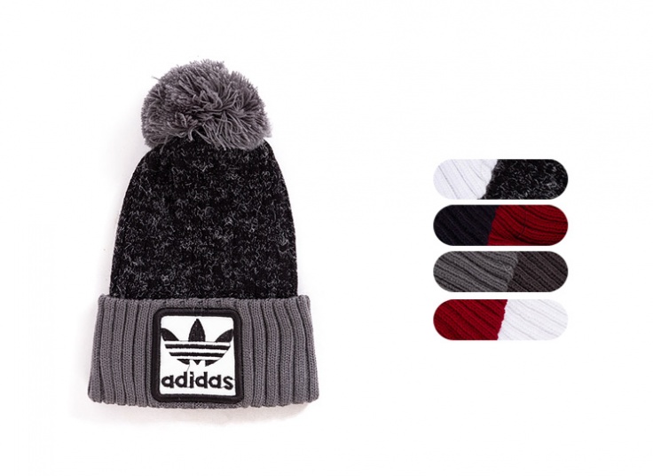 کلاه بافت طرح adidas