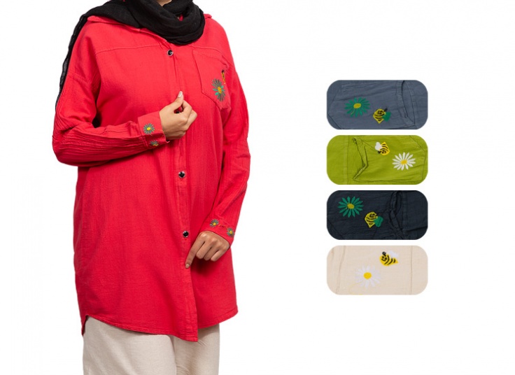 شومیز مانتویی ساده