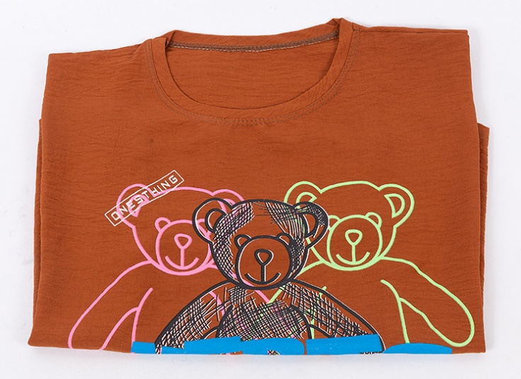 تیشرت کراپ طرح خرس