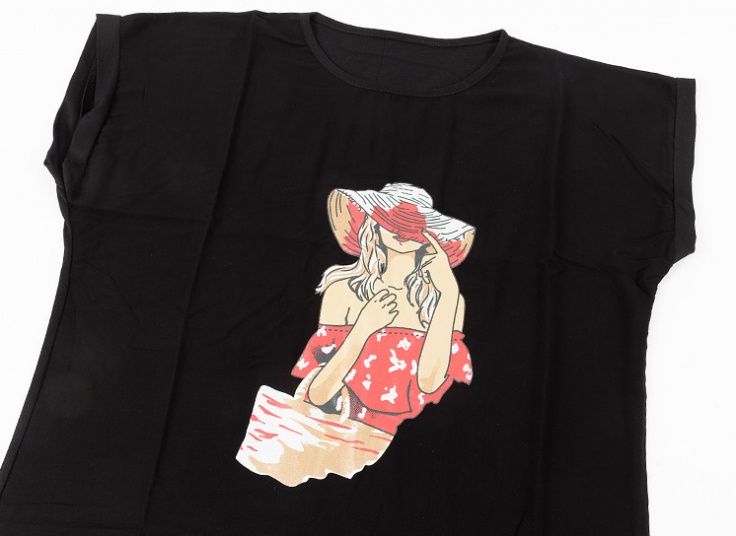 تیشرت زنانه چاپدار