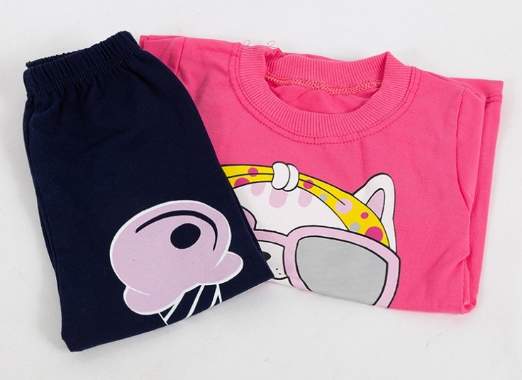 تیشرت شلوار دخترانه طرح گربه