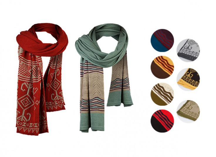 شال بافت زمستانی Geometric