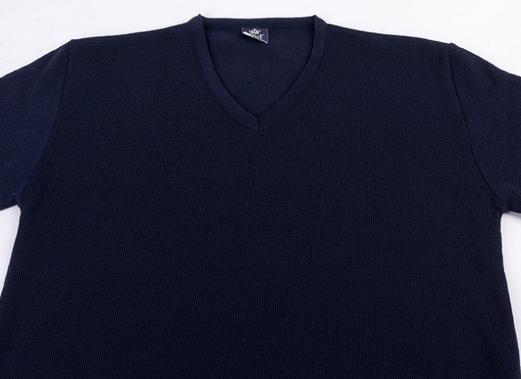 پلیور بافت یقه هفت رنگی