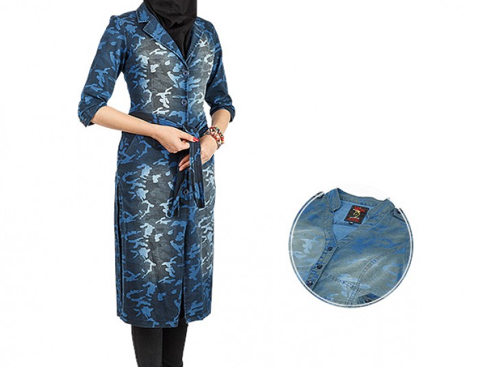 مانتو ارتشی طرح جین