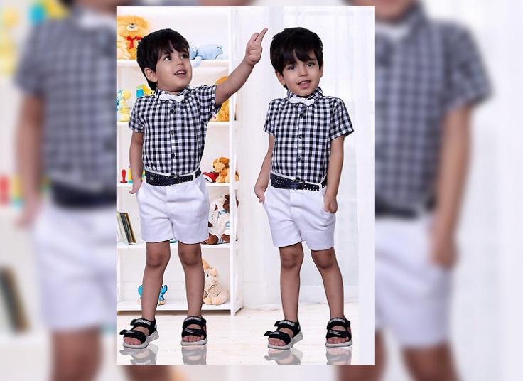 ست پیراهن و شلوارک پسرانه Pouya