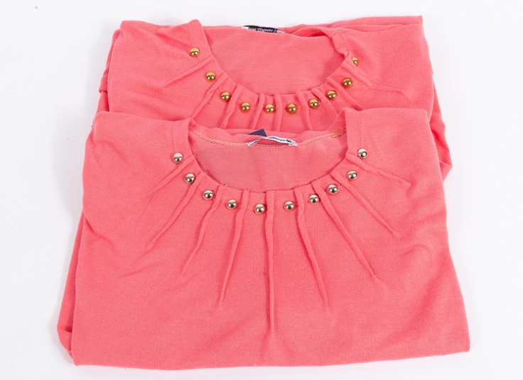 بلوز بافت زنانه جلو پیله دار