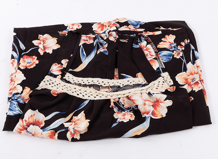 پیراهن نخی طرحدار