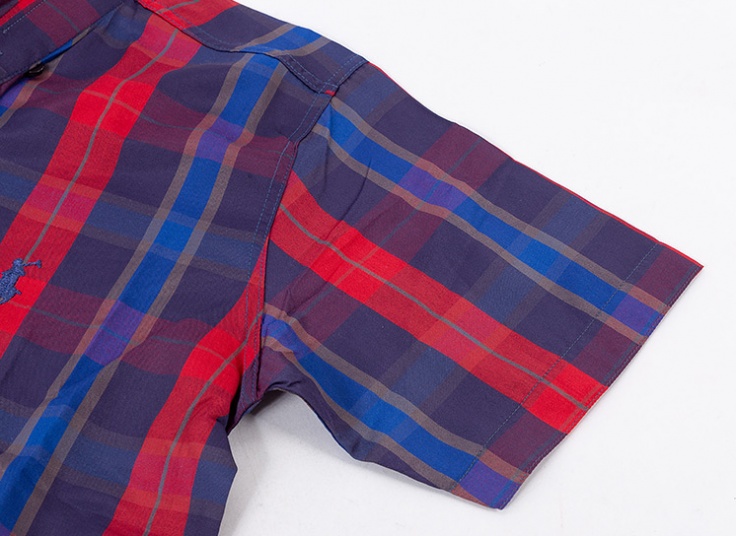 پیراهن مردانه چهارخانه طرح Polo