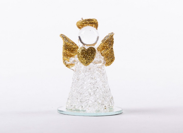 مجسمه شیشه ای فرشته بالدار