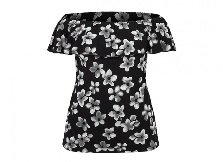 تاپ یقه قایقی Plicate