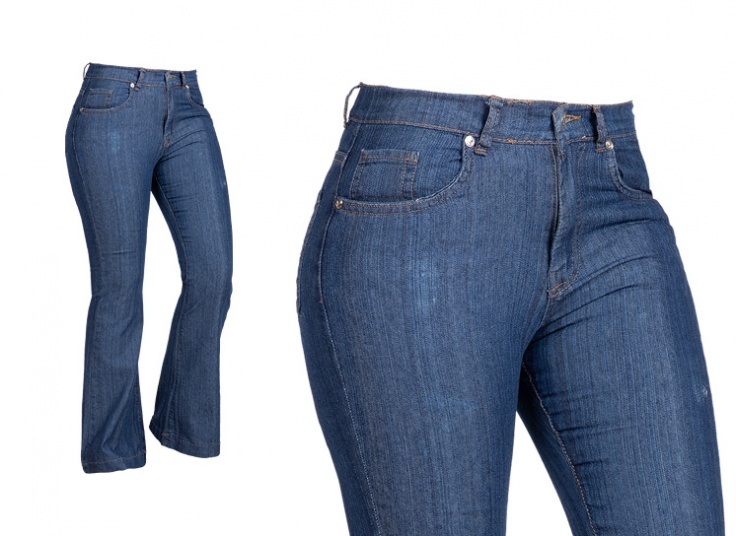 شلوار جین کاغذی دمپا گشاد زنانه