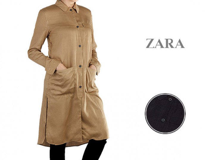 مانتو ساده ZARA