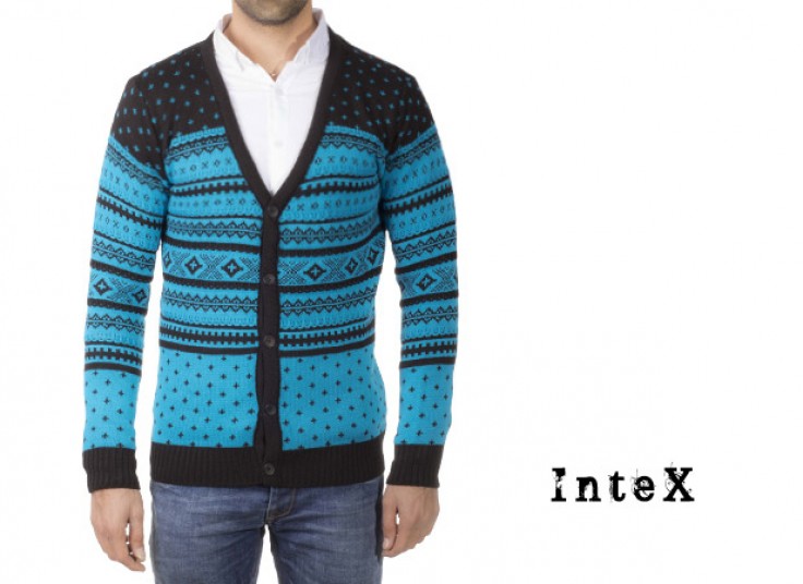 ژاکت طرح گلیم Intex