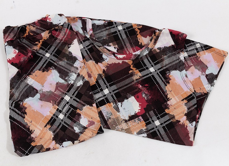 ست تاپ شلوار برمودا گیاهی