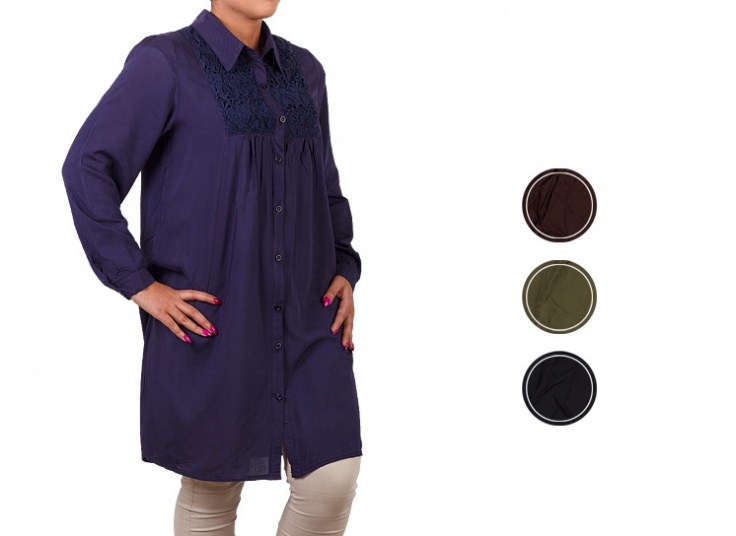 مانتو نخی سایز بزرگ AINI