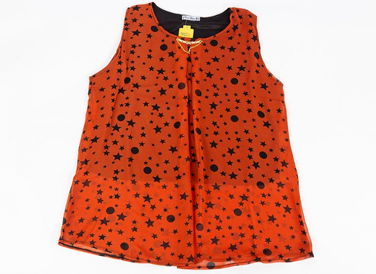 تاپ طرح دار حریر زنانه