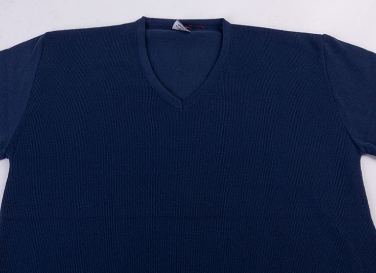 پلیور بافت یقه هفت رنگی