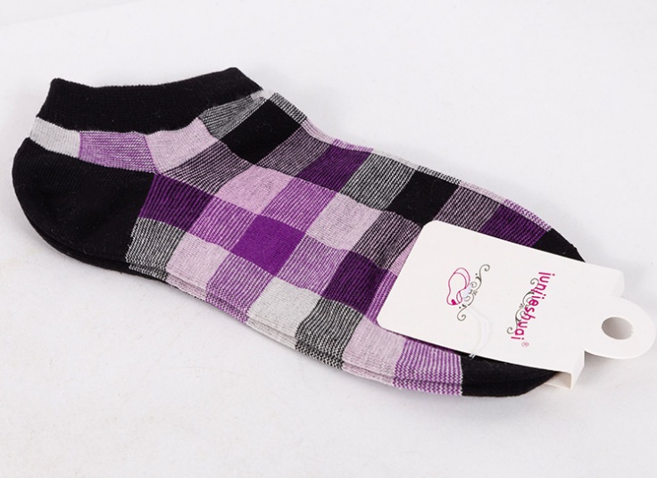 جوراب چهارخانه زنانه junjie shuai