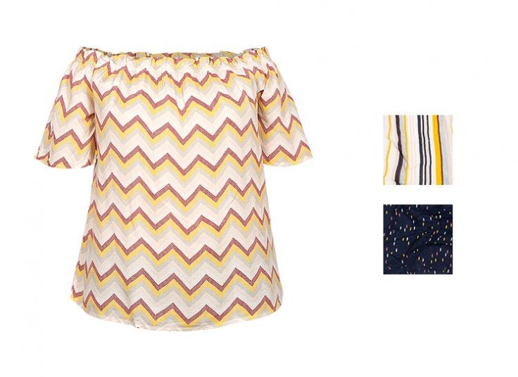 بلوز یقه قایقی ClockHouse