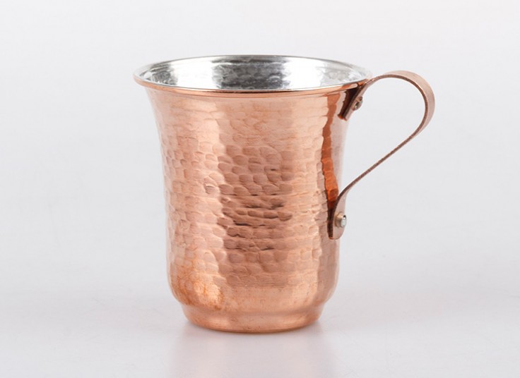 لیوان مسی دسته دار