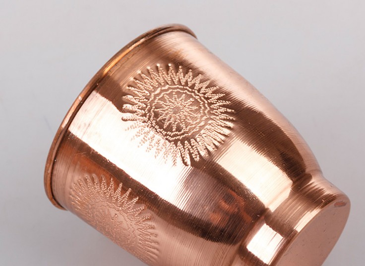 لیوان مسی دسته دار