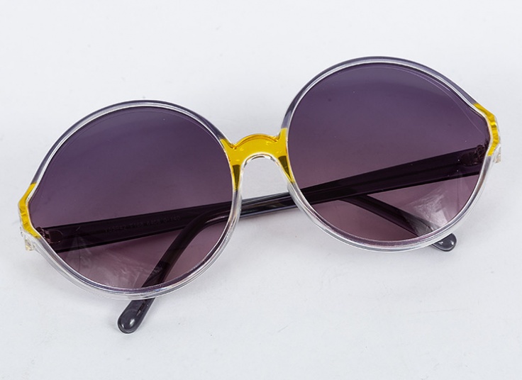 عینک آفتابی فریم گرد بزرگ