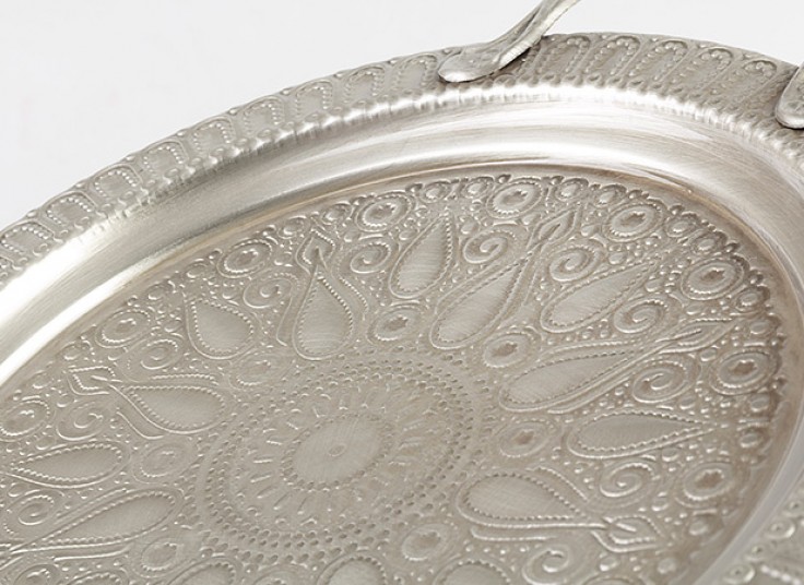 سینی فلزی طرح برجسته