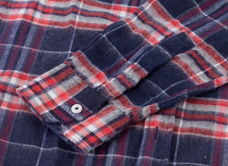 پیراهن پشمی چهارخانه Bershka