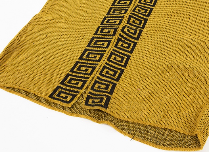 مانتو بافت جلو باز طرح دار