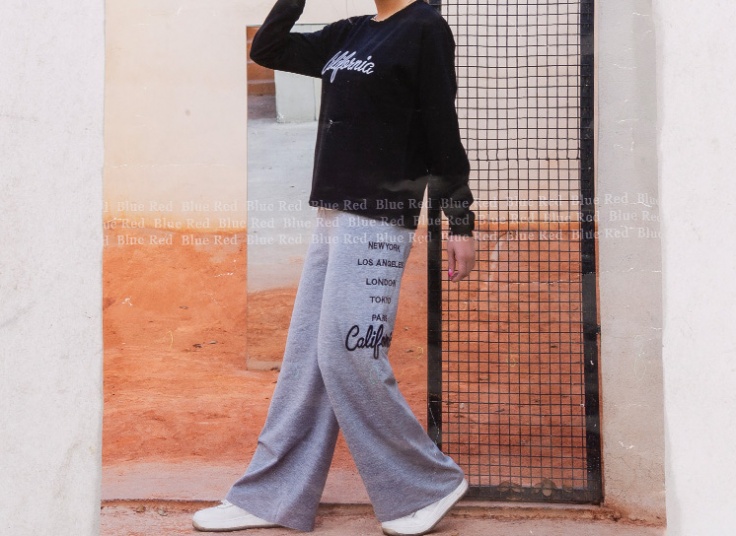 ست بلوز شلوار زنانه Blue Red